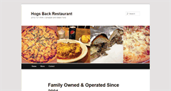 Desktop Screenshot of hogsbackrestaurant.com