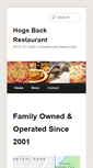 Mobile Screenshot of hogsbackrestaurant.com
