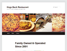 Tablet Screenshot of hogsbackrestaurant.com